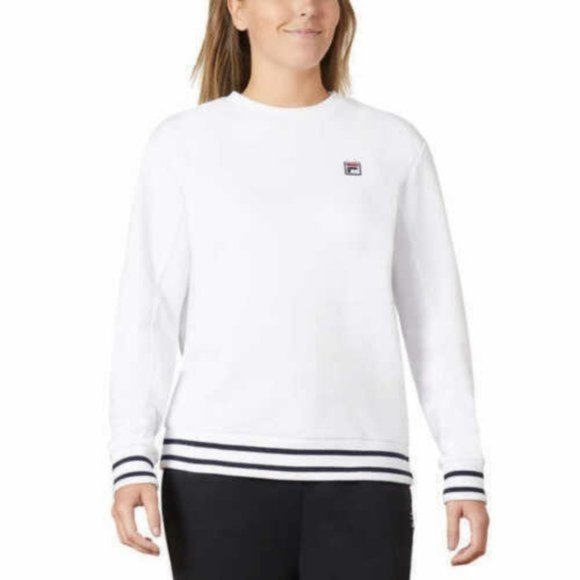 Fila Tops - Fila Ladies Size L French Terry Crew Neck Sweatsht